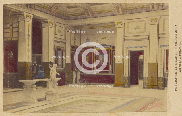 Pompeian Court, 1861. Creator: Negretti and Zambra.