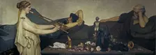 Pompeian Scene or The Siesta. Artist: Alma-Tadema, Sir Lawrence (1836-1912)