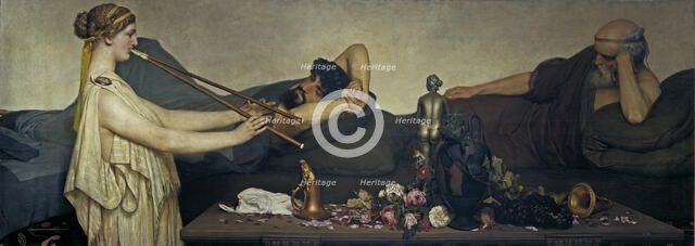 Pompeian Scene or The Siesta. Artist: Alma-Tadema, Sir Lawrence (1836-1912)