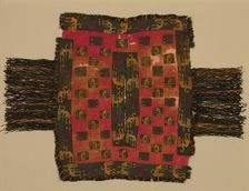 Poncho Displaying Contorted Figures, Peru, 100 B.C./A.D. 200. Creator: Unknown