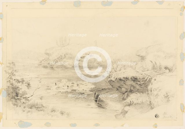 Pond with Water Lilies, 1883/89. Creator: Jabez Bligh.