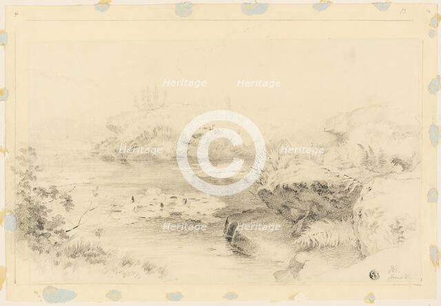 Pond with Water Lilies, 1883/89. Creator: Jabez Bligh.