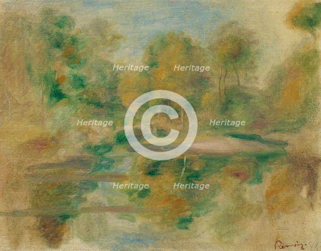 Pond and trees, 1913.