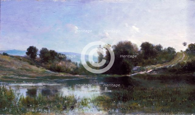 Pond at Gylieu, between 1854 and 1869. Creator: Charles Francois Daubigny.