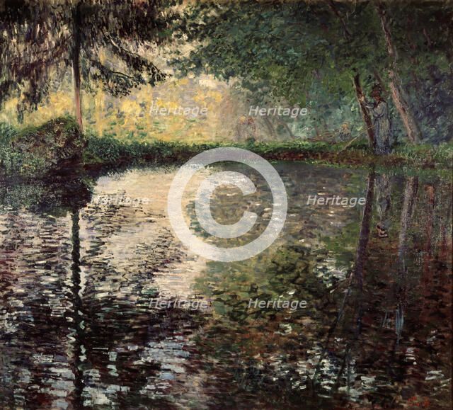 'Pond at Montgeron', c1876.  Artist: Claude Monet