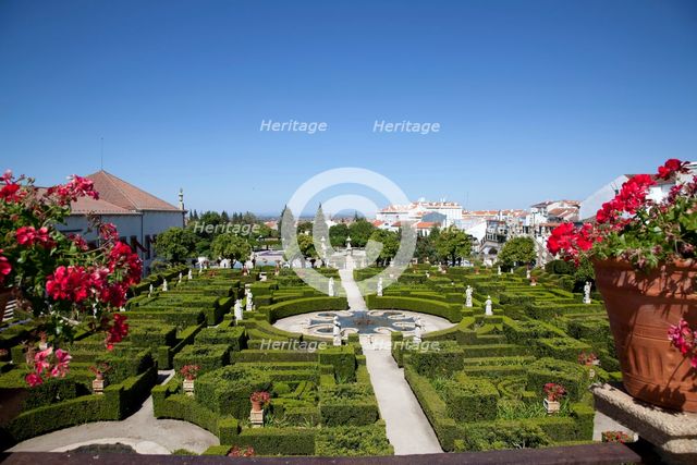 Pond garden, Garden of the Episcopal Palace, Castelo Branco, Portugal, 2009.  Creator: Samuel Magal.