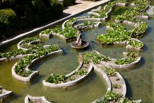 Pond garden, Garden of the Episcopal Palace, Castelo Branco, Portugal, 2009. Creator: Samuel Magal
