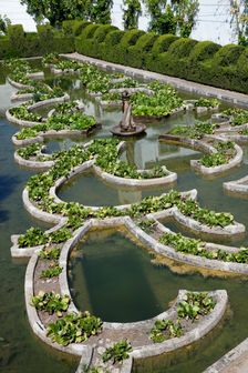 Pond garden, Episcopal Palace Garden, Castelo Branco, Portugal, 2009. Creator: Samuel Magal