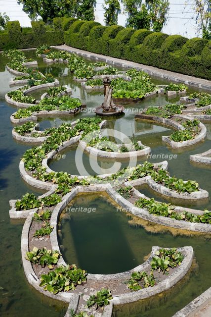 Pond garden, Episcopal Palace Garden, Castelo Branco, Portugal, 2009.  Creator: Samuel Magal.