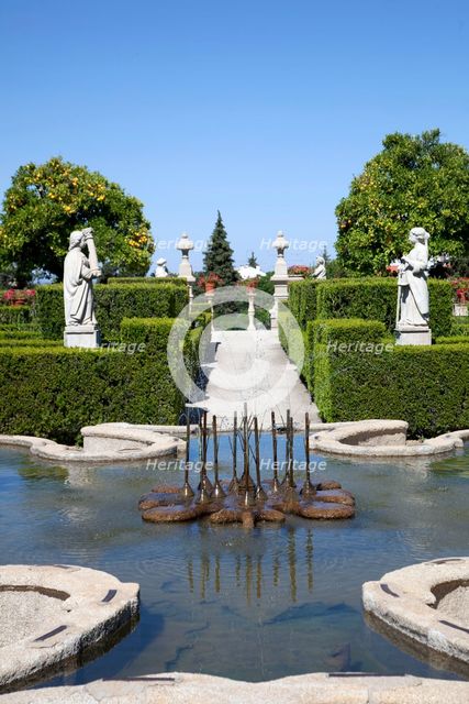 Pond in the Garden of the Episcopal Palace, Castelo Branco, Portugal, 2009.  Artist: Samuel Magal