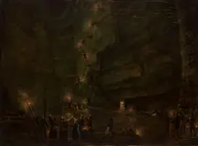 Pond in the Salt Mine at Wieliczka, c1850. Creator: Teodor Baltazar Stachowicz