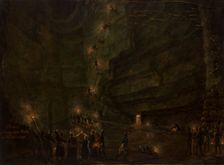 Pond in the Salt Mine at Wieliczka, c1850. Creator: Teodor Baltazar Stachowicz