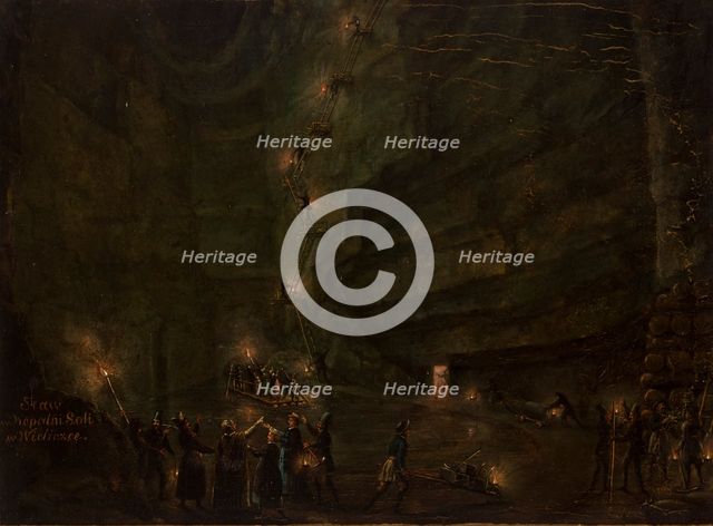 Pond in the Salt Mine at Wieliczka, c1850. Creator: Teodor Baltazar Stachowicz.