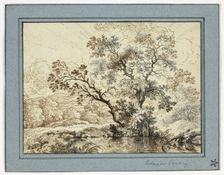 Pond in a Wooded Landscape, n.d. Creator: Unknown