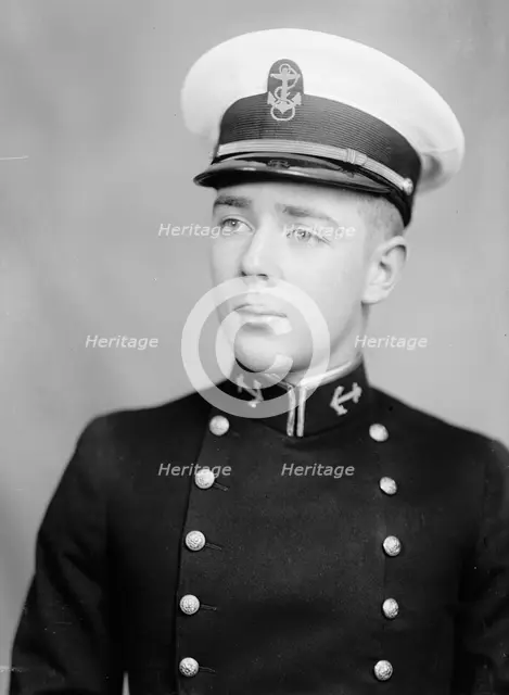 Pond, John Enoch, Midshipman - Portrait, 1933. Creator: Harris & Ewing.