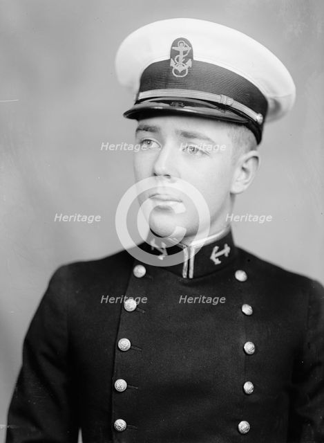 Pond, John Enoch, Midshipman - Portrait, 1933. Creator: Harris & Ewing.