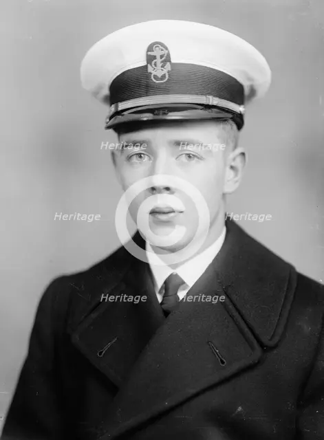 Pond, John Enoch, Midshipman - Portrait, 1933. Creator: Harris & Ewing.