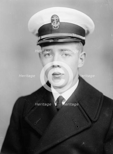 Pond, John Enoch, Midshipman - Portrait, 1933. Creator: Harris & Ewing.