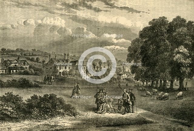 'Pond Street, Hampstead, in 1750', (c1876). Creator: Unknown.