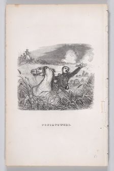 Poniatowski from The Complete Works of Béranger, 1836. Creator: Auguste Raffet