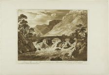 Pont y Pair Over the River Conway Above Llanrwst in the County of Denbigh, 1776. Creator: Paul Sandby