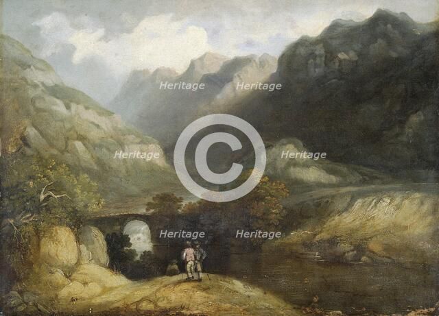 'Pont Aberglaslyn', 1770-1840. Artist: Francis Nicholson