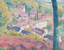 Pont-Aven Seen from the Bois d'Amour, 1892. Creator: Emile Bernard