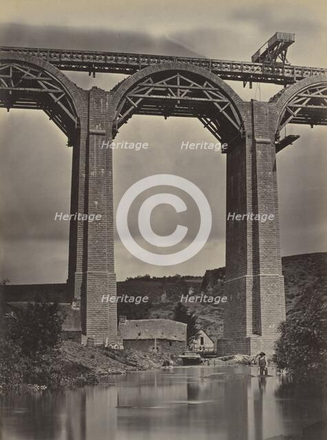 Pont-de-Buis, on the Doufine, France, c. 1865. Creator: Jules DuClos (French).