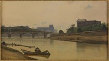 Pont de la Concorde seen from the Quai de la Conference, circa 1830, c1830. Creator: Prosper Barbot
