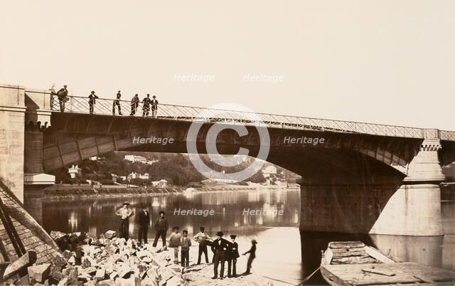 Pont de la Mulatiere, ca. 1861. Creator: Edouard Baldus.