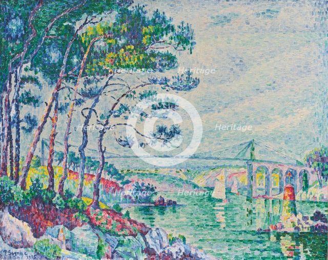 Pont de Lézardrieux, 1925.