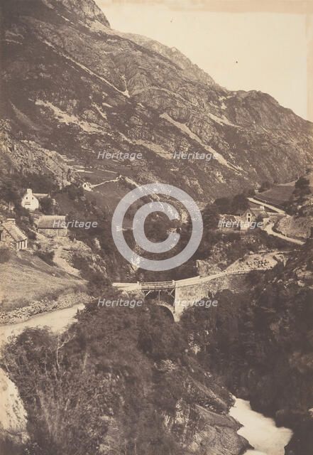 Pont de Sia Route de Gavarnie St Sauveur, 1853. Creator: Joseph Vigier.