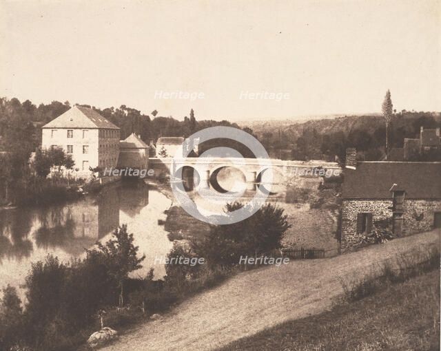 [Pont d'Ouilly on the Orne River, Normandy], 1850-51. Creator: Baron Louis-Adolphe Humbert De Molard.