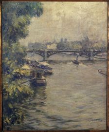 Pont du Carrousel, 1914. Creator: Frank Milton Armington