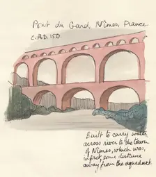 Pont du Gard, Nimes, France, 1951. Creator: Shirley Markham