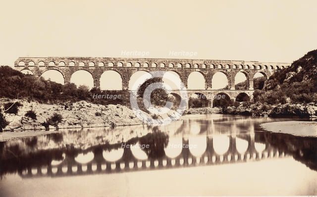 Pont du Gard, ca. 1861. Creator: Edouard Baldus.