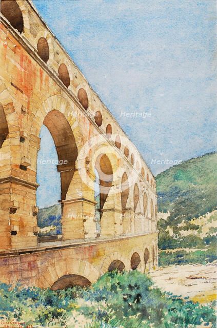 Pont du Gard, France, 1926. Creator: Cass Gilbert.