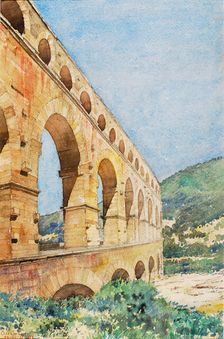 Pont du Gard, France, 1926. Creator: Cass Gilbert