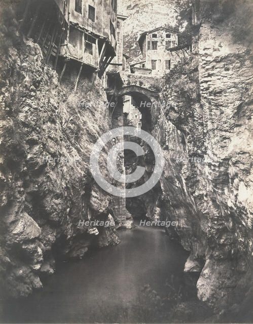 Pont en Royans, ca. 1859. Creator: Edouard Baldus.