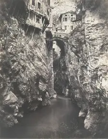 Pont en Royans, ca. 1859. Creator: Edouard Baldus