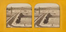Pont et place de la Concorde, Paris, 1860s. Creator: Adolphe Block