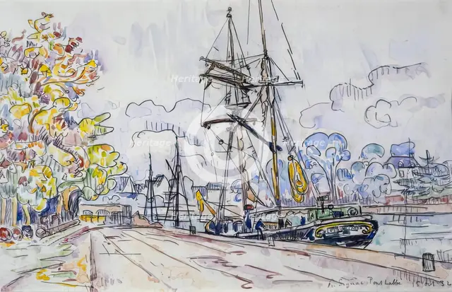 Pont-l'Abbé, 1932. Creator: Paul Signac.