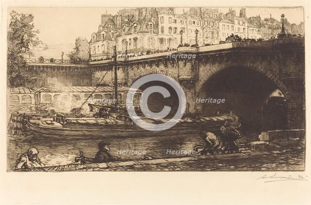 Pont Neuf, 1901. Creator: Auguste Lepere.