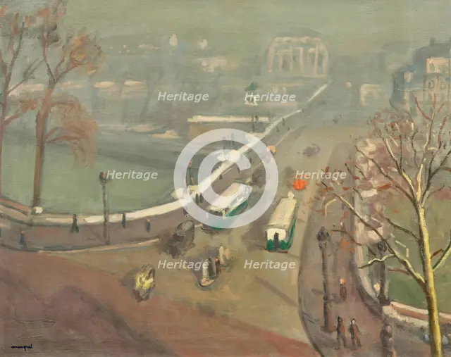 Pont Neuf, autumn mist, c1937. Creator: Marquet, Pierre-Albert (1875-1947).