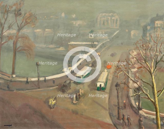 Pont Neuf, autumn mist, c1937. Creator: Marquet, Pierre-Albert (1875-1947).