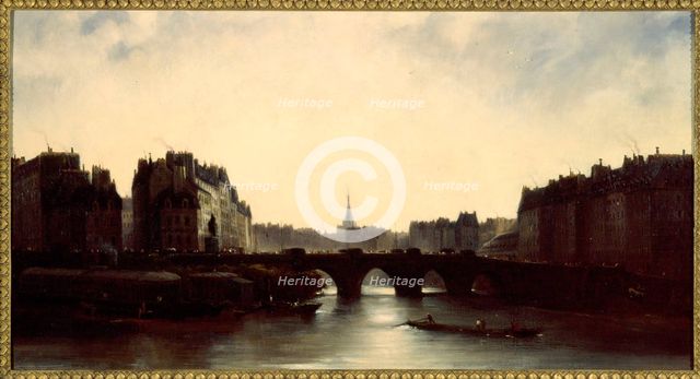 Pont-Neuf and Ile de la Cite, 1834. Creator: Unknown.