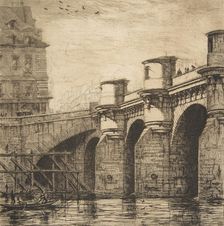 Pont-Neuf, Paris, 1853. Creator: Charles Meryon
