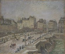 Pont Neuf, snow effect, 2nd series 1902. Artist: Camille Pissarro
