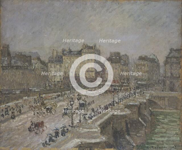 'Pont Neuf, snow effect, 2nd series', 1902. Artist: Camille Pissarro.