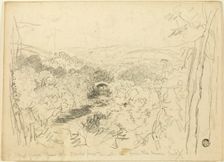 Pont Pwl Gwyn, River Usk, n.d. Creator: David Cox the elder